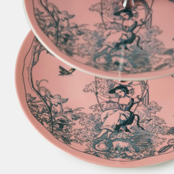 Timeless Collection Pink 2-Layer Cake Stand - Vitelli Design Studio UAE