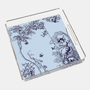 Timeless Collection Blue 40x40 Acrylic Tray - Vitelli Design Studio UAE