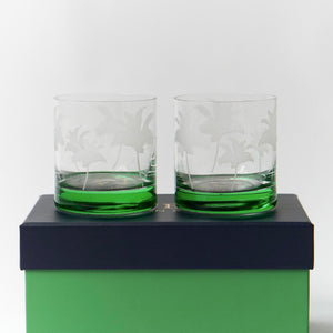 Palm 2-Piece Whiskey Glass - Vitelli Design Studio UAE