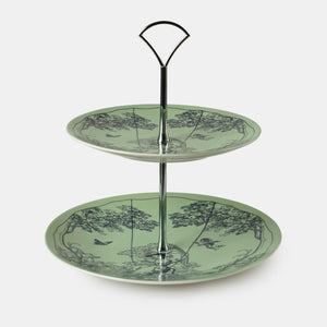 Timeless Collection Green 2-Layer Cake Stand - Vitelli Design Studio UAE