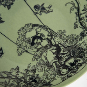 Timeless Collection Green 20 cm Porcelain Plate - Vitelli Design Studio UAE