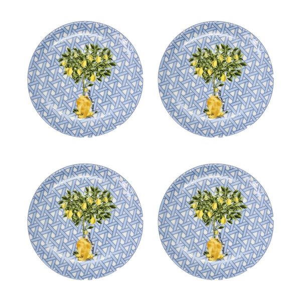 Hazeran Limon 4'lü 12 Cm Porselen Tabak
