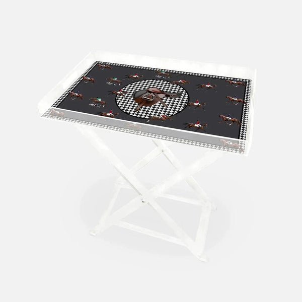Equestrian Anthracite 60x40 Acrylic Coffee Table - Vitelli Design Studio UAE