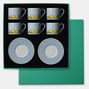Hazeran Lemon 6 Piece Tea Cup - Vitelli Design Studio UAE