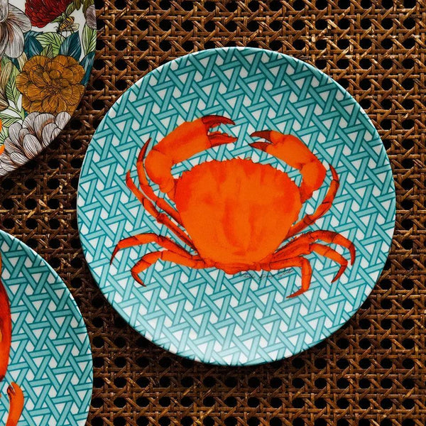Hazeran Crab 20 Cm Porcelain Plate - Vitelli Design Studio UAE