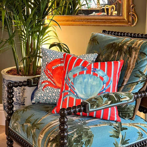 Hazeran Crab Throw Pillow Cover - Vitelli Design Studio UAE