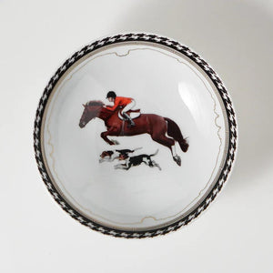 Equestrian Red Jacket Porcelain Salad & Soup Bowl - Vitelli Design Studio UAE