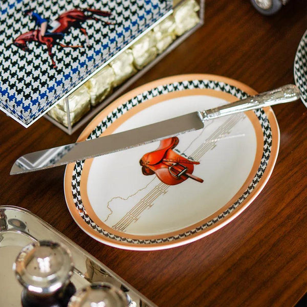 Equestrian Camel 24 Cm Porcelain Boat Plate - Vitelli Design Studio UAE
