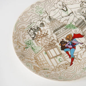 Istanbul Galata Tower 20 Cm Porcelain Plate
