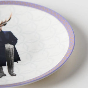 Gentleman 25 Cm Porcelain Plate - Vitelli Design Studio UAE