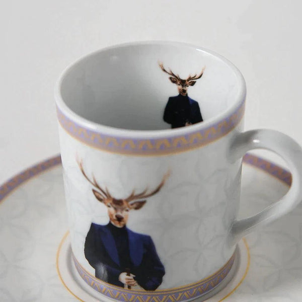 Gentleman Porcelain Turkish Coffee Cup - Vitelli Design Studio UAE