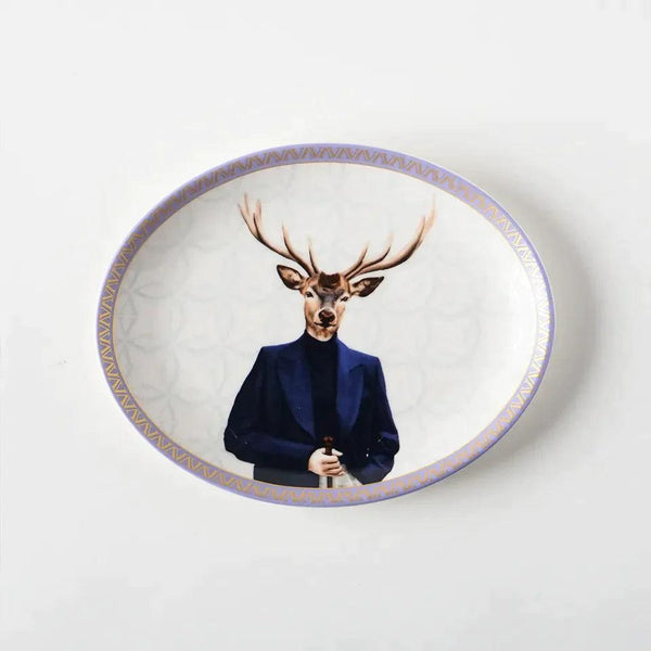 Gentleman 21 Cm Porcelain Boat Plate - Vitelli Design Studio UAE