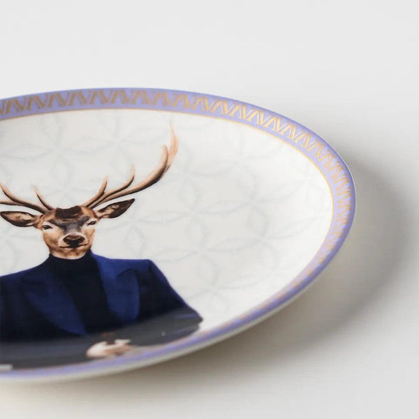 Gentleman 21 Cm Porcelain Boat Plate - Vitelli Design Studio UAE