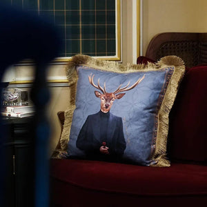Gentelman Throw Pillow Cover - Vitelli Design Studio UAE