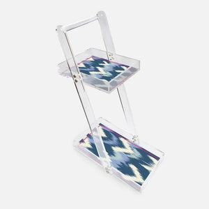 Ikad Blue Acrylic Service Trolley - Vitelli Design Studio UAE