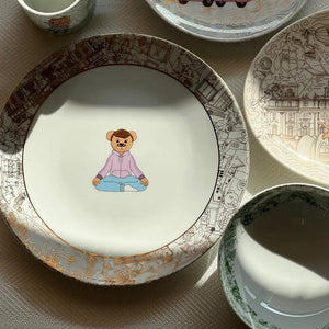 Istanbul Yoga 20 Cm Porcelain Plate