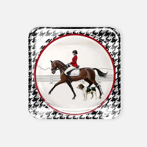 Equestrian Red Jacket Acrylic Coaster - Vitelli Design Studio UAE