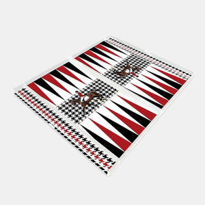 Equestrian Red Jacket Acrylic Backgammon - Vitelli Design Studio UAE