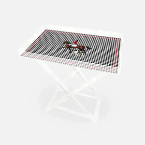 Equestrian Red Jacket 60x40 Acrylic Coffee Table - Vitelli Design Studio UAE