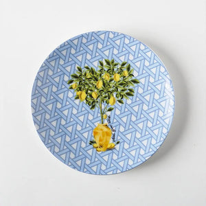 Hazeran Lemon 20 Cm Porcelain Plate - Vitelli Design Studio UAE