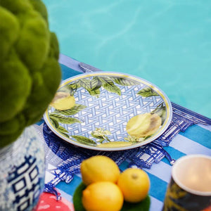Hazeran Lemon 25 Cm Porcelain Plate - Vitelli Design Studio UAE