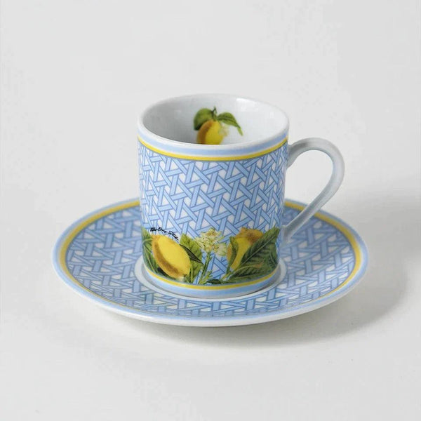 Hazeran Limon Porcelain Turkish Coffee Cup - Vitelli Design Studio UAE