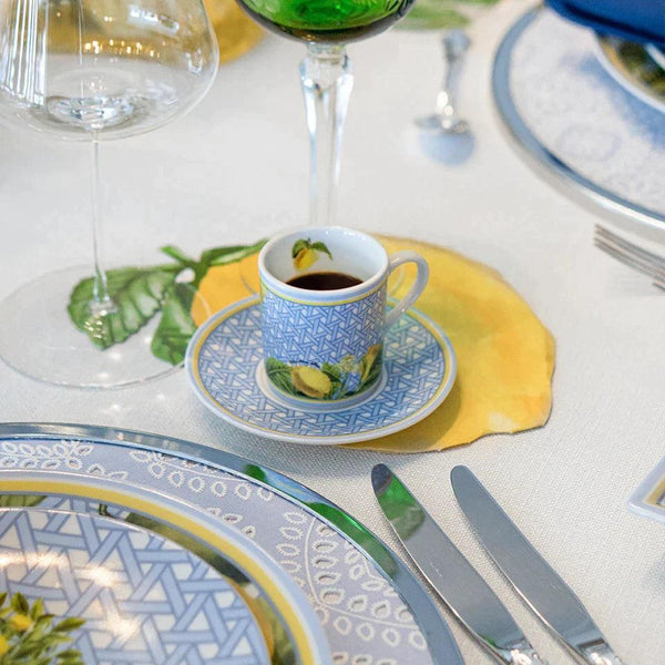 Hazeran Limon Porcelain Turkish Coffee Cup - Vitelli Design Studio UAE