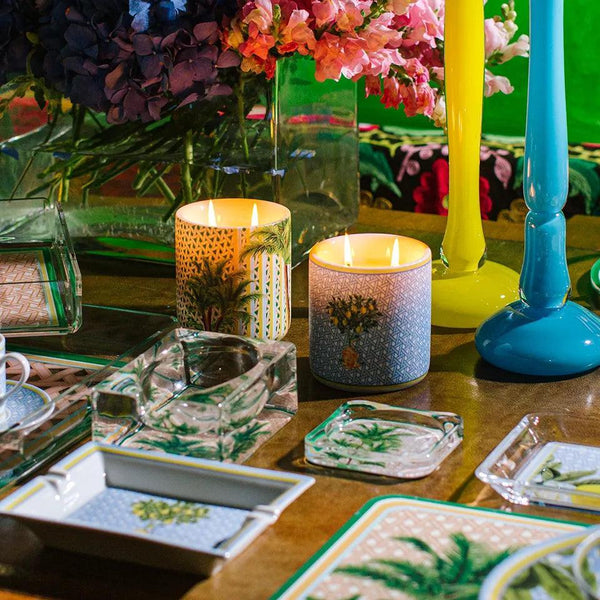 Hazeran Lemon Marble Candle - Vitelli Design Studio UAE