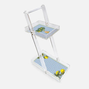 Hazeran Lemon Acrylic Service Trolley - Vitelli Design Studio UAE