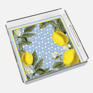 Hazeran Lemon 40x40 Acrylic Tray - Vitelli Design Studio UAE