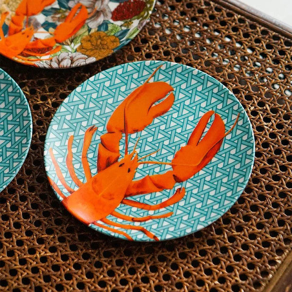 Hazeran Lobster 20 Cm Porcelain Plate - Vitelli Design Studio UAE