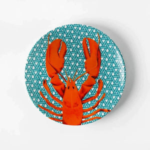 Hazeran Lobster 20 Cm Porcelain Plate - Vitelli Design Studio UAE