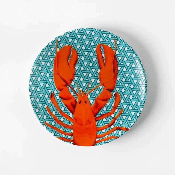 Hazeran Lobster 20 Cm Porcelain Plate - Vitelli Design Studio UAE