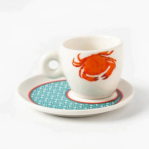 Hazeran Lobster & Crab Porcelain Espresso Cup - Vitelli Design Studio UAE