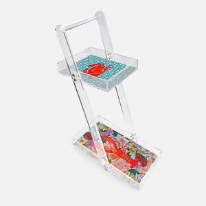 Hazeran Lobster & Crab Acrylic Service Trolley - Vitelli Design Studio UAE