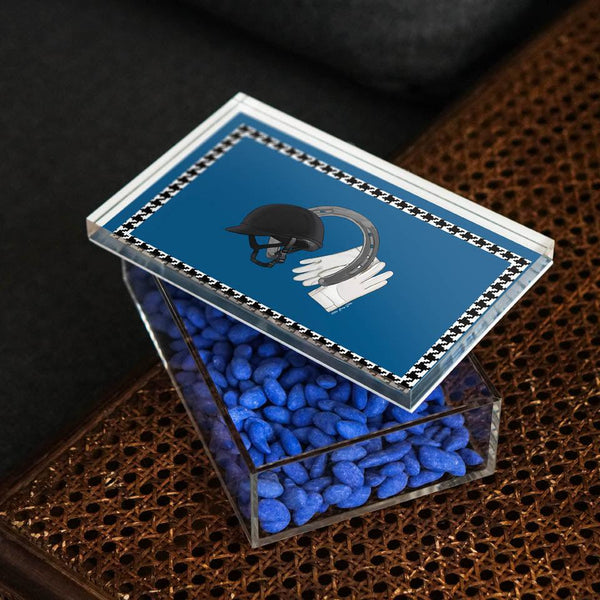 Equestrian Blue 22x14 Acrylic Jar - Vitelli Design Studio UAE