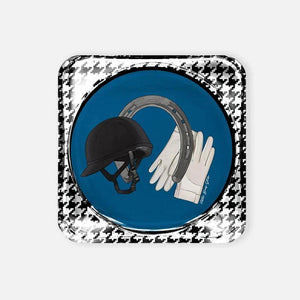 Equestrian Blue Acrylic Coaster - Vitelli Design Studio UAE