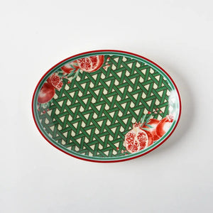 Hazeran Pomegranate 24 Cm Porcelain Boat Plate - Vitelli Design Studio UAE