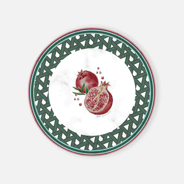 Hazeran Pomegranate Marble Serving Plate - Vitelli Design Studio UAE