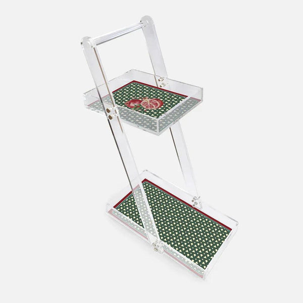Hazeran Nar Acrylic Service Trolley - Vitelli Design Studio UAE