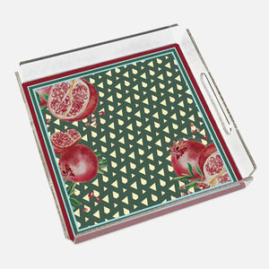 Hazeran Pomegranate 40x40 Acrylic Tray - Vitelli Design Studio UAE