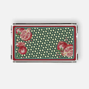 Hazeran Pomegranate 38x23 Acrylic Tray - Vitelli Design Studio UAE