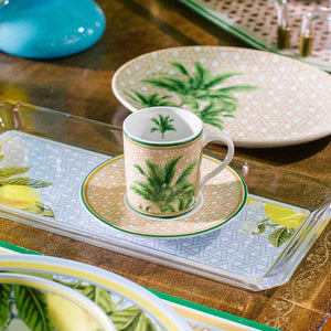 Hazeran Palm Porcelain Turkish Coffee Cup - Vitelli Design Studio UAE