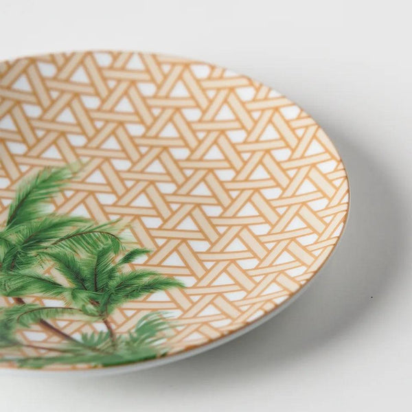 Hazeran Palm 20 Cm Porcelain Plate - Vitelli Design Studio UAE