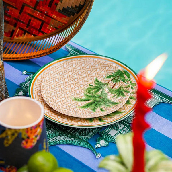 Hazeran Palm 20 Cm Porcelain Plate - Vitelli Design Studio UAE