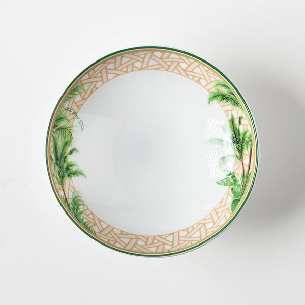 Hazeran Palm Porcelain Bowl - Vitelli Design Studio UAE