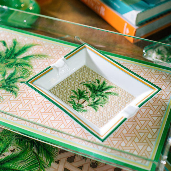 Hazeran Palm Porcelain Ashtray - Vitelli Design Studio UAE