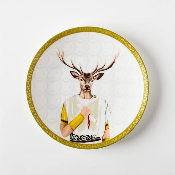Roman 20 Cm Porcelain Plate - Vitelli Design Studio UAE