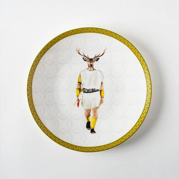 Roman 25 Cm Porcelain Plate - Vitelli Design Studio UAE