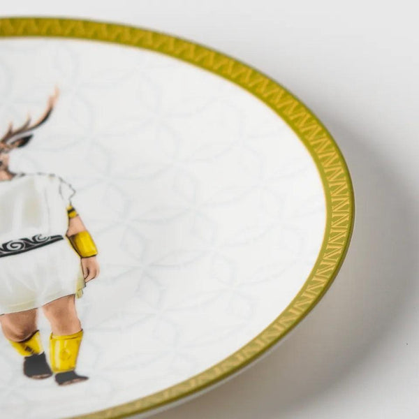 Roman 25 Cm Porcelain Plate - Vitelli Design Studio UAE